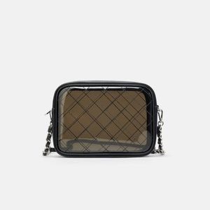 Zara Black Vinyl Crossbody